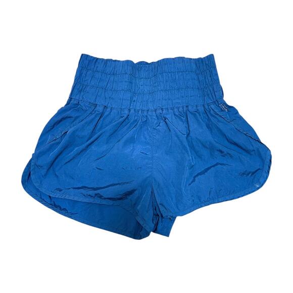 Free People Pants - (A) Free People Movement Blue Running Shorts Smocked Waist Athletic Small